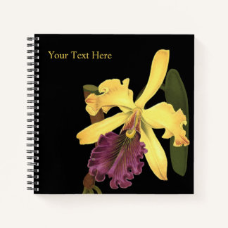 Koningin Orchidee Zwart Notitieboek