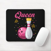 Koningin Pin Bowler Bowling Liefhebber Bowling Kon Muismat (Met muis)