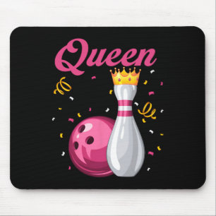 Koningin Pin Bowler Bowling Liefhebber Bowling Kon Muismat