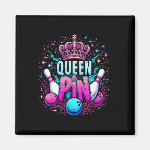 Koningin Pin Shirt Bowler Bowling Competitie Voor Magneet