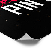 Koningin Pin Shirt Bowler Bowling Liga Voor Bowlin Poster (Hoek)