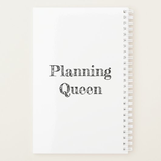 koningin planner (Achterkant)