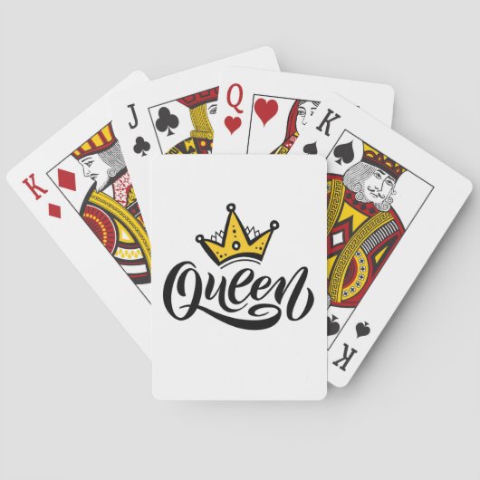 koningin pokerkaarten (Achterkant)