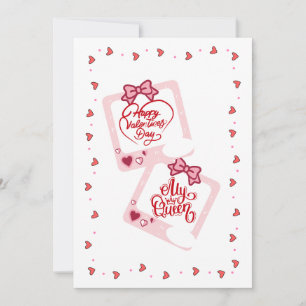 Koningin Polaroid Fotolijstjes Gelukkige Valentijn Feestdagenkaart
