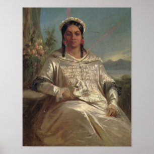 koningin Pomare IV van Tahiti Poster