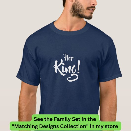 Koningin Princess Matching Family T-shirt