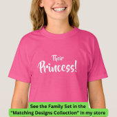Koningin, Prins, hun prinses Matching Family T-shirt