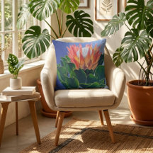 Koningin Protea | Met de hand geschilderde bloemku