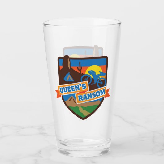 Koningin Ransom Pint Glass Glas (Voorkant)