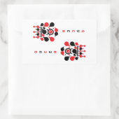 KONINGIN RECHTHOEKIGE STICKER (Tas)