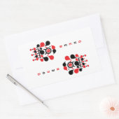 KONINGIN RECHTHOEKIGE STICKER (Envelop)
