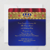 Koningin Red Crown Royal Blue Gold 5 Kaart (Achterkant)