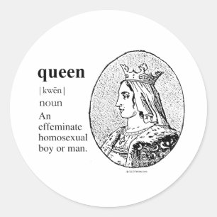 KONINGIN RONDE STICKER
