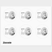 KONINGIN RONDE STICKER (Vel)