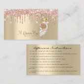 Koningin Roos2 Visitekaartje (Voorkant / Achterkant)