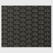 KONINGIN - Royalty Lettering Crown Cadeaupapier (Vlak)