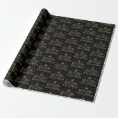 KONINGIN - Royalty Lettering Crown Cadeaupapier (Uitgerold)