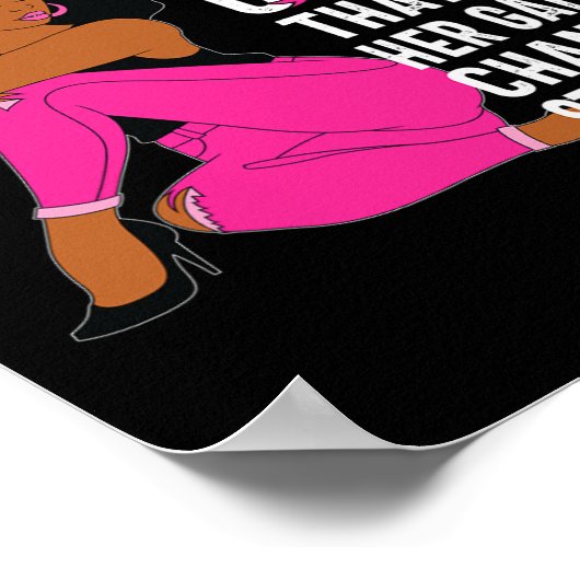 Koningin Roze Lint Borstkanker Bewustzijnsmaand WO Poster (Hoek)