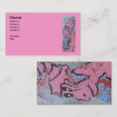 KONINGIN ROZE VISITEKAARTJE (Voorkant / Achterkant)