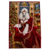 Koningin Ruby Poodle, Vakantie Medium Cadeauzakje (Achterkant)