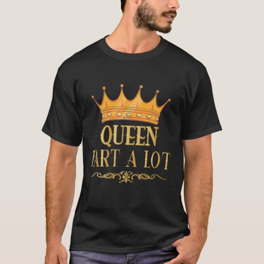 koningin scheet veel hobby scheten vrouwen scheten t-shirt (Voorkant)