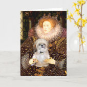 Koningin - Shih Tzu (P) Kaart (Gele Bloem)