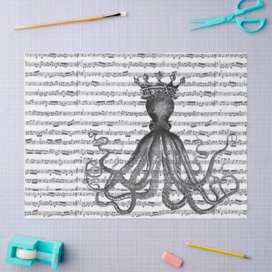 Koningin Squid! Tissuepapier (Craft)