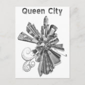 KONINGIN STAD BRIEFKAART (Voorkant)