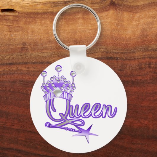 Koningin-T-shirts en cadeautjes Sleutelhanger (Voorkant)
