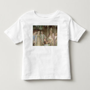 Koningin Theodolinda en paus Gregory de Grote Kinder Shirts
