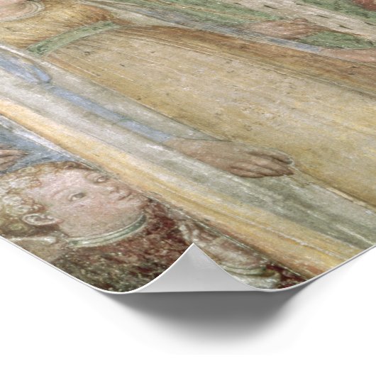 Koningin Theodolinda en paus Gregory de Grote Poster (Hoek)