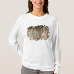 Koningin Theodolinda en paus Gregory de Grote T-shirt