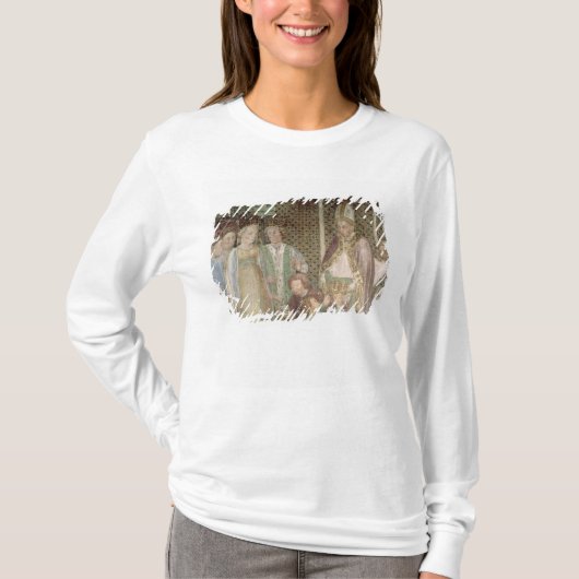 Koningin Theodolinda en paus Gregory de Grote T-shirt (Voorkant)