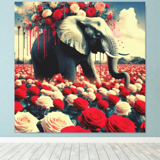 KONINGIN VAN AFRIKA 10 CANVAS AFDRUK (Insitu (Houten vloer))