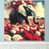 KONINGIN VAN AFRIKA 10 CANVAS AFDRUK (Insitu (Houten vloer))