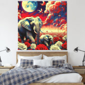 KONINGIN VAN AFRIKA 12 CANVAS AFDRUK (Insitu (Slaapkamer))