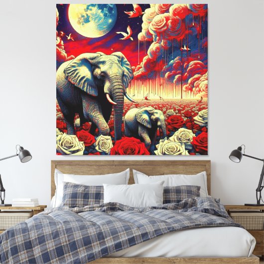 KONINGIN VAN AFRIKA 12 CANVAS AFDRUK (Insitu (Slaapkamer))