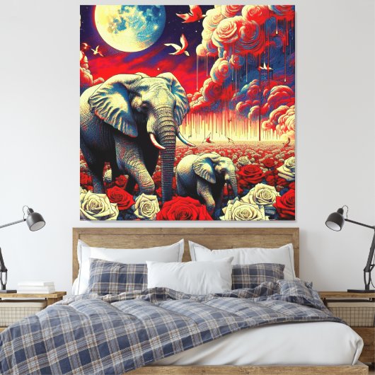 KONINGIN VAN AFRIKA 12 CANVAS AFDRUK (Insitu (Slaapkamer))