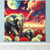 KONINGIN VAN AFRIKA 12 CANVAS AFDRUK (Insitu (Houten vloer))