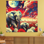 KONINGIN VAN AFRIKA 12 CANVAS AFDRUK (Insitu (Woonkamer))