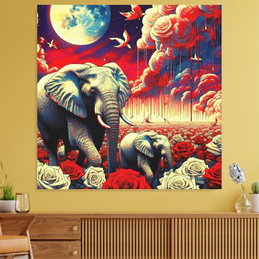 KONINGIN VAN AFRIKA 12 CANVAS AFDRUK (Insitu (Woonkamer))