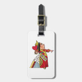 Koningin van Alice in Wonderland Bagagelabel (Voorkant verticaal)