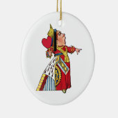 Koningin van Alice in Wonderland Keramisch Ornament (Rechts)