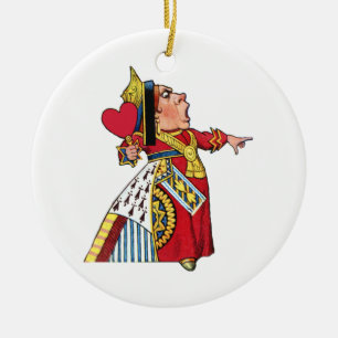 Koningin van Alice in Wonderland Keramisch Ornament