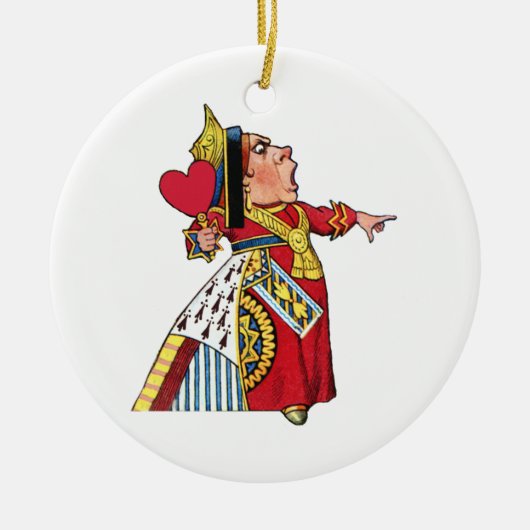Koningin van Alice in Wonderland Keramisch Ornament (Voorkant)