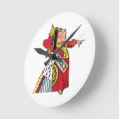 Koningin van Alice in Wonderland Ronde Klok (Hoek)