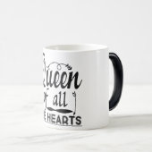 koningin van alle harten magische mok (Voorkant rechts)