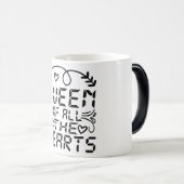 koningin van alle harten magische mok (Voorkant rechts)