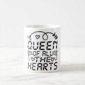 koningin van alle harten magische mok (Center)