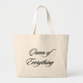 Koningin van Alles Bag Grote Tote Bag (Voorkant)